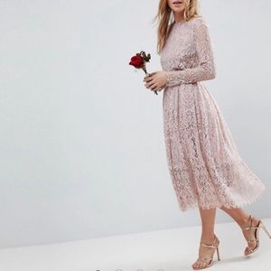 ASOS Size 6 lace midi dress